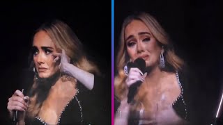 Adele Moved to TEARS During Concert After Sharing Emotional Moment With Fan [upl. by Tacy]