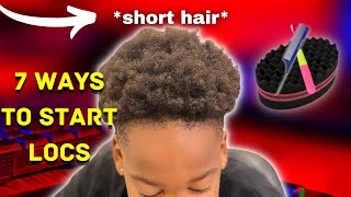 How to start your locs on short Natural hairpictures🔥🔥Tutorials Men loc journey [upl. by Aihsekan]