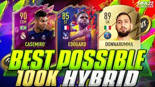 FIFA 22  BEST POSSIBLE OVERPOWERED 100K HYBRID EVER with SBC ODSONNE EDOUARD✅FUT 22 SQUAD BUILDER [upl. by Etep]