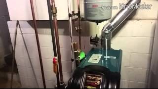 Burnham 303 series hot water boiler install [upl. by Ardeen]