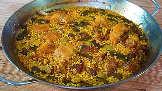 PAELLA VALENCIANA TRADICIONAL PASO A PASO TRUCOS PARA QUE SALGA PERFECTA [upl. by Aisayt]