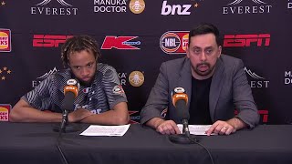 Mody Maor and Parker JacksonCartwright press conference vs Tasmania JackJumpers  Round 13 NBL24 [upl. by Iramat]