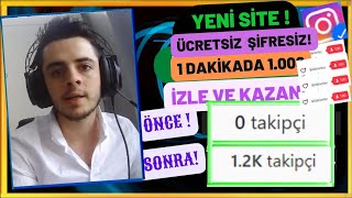 1 DAKİKADA 1000 İNSTAGRAM TAKİPÇİ  ŞİFRESİZ ÜCRETSİZ İNSTAGRAM TAKİPÇİ ARTTIRMA [upl. by Ayanaj]