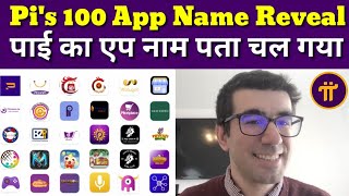 Pi Ka 100 App Ka Naam Pata Chal Gaya  Pi Network New Update  Pi Open Mainnet  Pi Price Predict [upl. by Olnek]