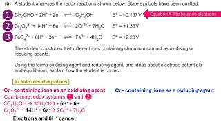 Using electrode potentials data to identify oxidising and reducing agents [upl. by Adaynek616]