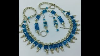 Crystal Station Necklace Tutorial [upl. by Droffig]