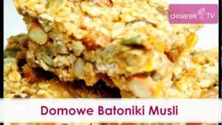 Domowe Batoniki Musli  DeserekTV [upl. by Kcinemod567]