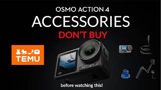 DONT BUY Accessories for DJI Osmo Action 4 from Temu before watchin this ❓❓Is it Worth to buy❓❓ [upl. by Aekal]