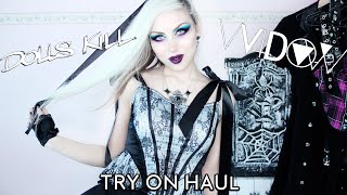 🖤 DOLLS KILL TRY ON HAUL 🖤 House of Widow Summer Goth Outfits  Vesmedinia [upl. by Recneps]