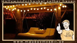 Hollywoodschaukel selber bauen im Garten Teil III [upl. by Nuahsal]