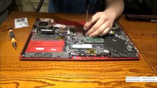 MSI 게이밍 노트북 GE62VR 7RF 리뷰 분해 온도포함MSI GE62VR 7RF Thermal Repaste [upl. by Welcy391]