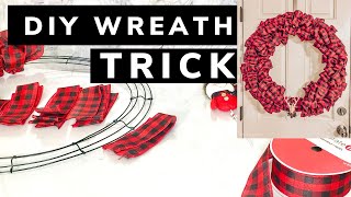 DIY Wreath Trick  Anyone Can Make This Wreath [upl. by Wehttan]