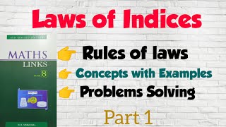 Laws of Indices Class 8  Laws of Indices  Law of Indices Class 8 Law of Indices mindyourchoices [upl. by Eeluj151]