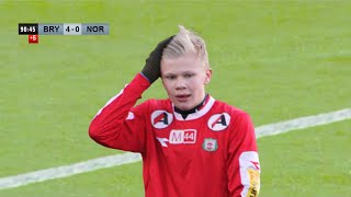 14 year old Erling Haaland was INSANE [upl. by Nert406]