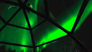 Aurora Timelapse In A Glass Igloo [upl. by Hilario247]