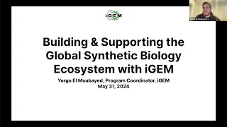 SynBio4ALL Webinar  Yorgo ElMoubayed iGEM [upl. by Lexerd]