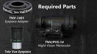 Night Vision Short PVS14 Afocal with Eyepiece [upl. by Aiclid]