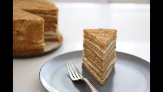 Russian Honey Cake recipe Medovik [upl. by Clift456]