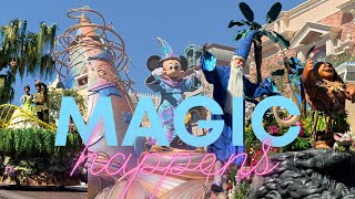 FULL Magic Happens Parade 2024 at Disneyland Park 4K  Moana Cinderella Tiana and more [upl. by Layla324]