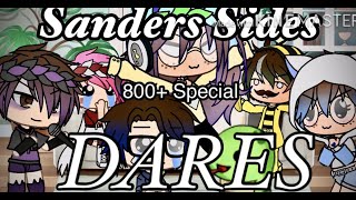 Sanders Sides DARES 800 Subs Special  Gacha Life [upl. by Adnuahsar]