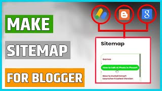 How To Make Sitemap For Blogger Website  Sitemap For Blogger Site [upl. by Amimej]