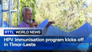 HPV immunisation program kicks off in TimorLeste [upl. by Fiske456]