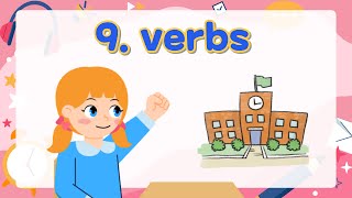 9 Verbs  Basic English Grammar for Kids  Grammar Tips [upl. by Akimit271]