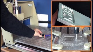 My first experience with milling Aluminium on a CNC 6040 Router [upl. by Egedan]