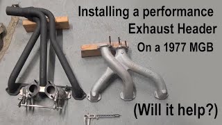 MGB Exhaust Header installation [upl. by Whitnell179]