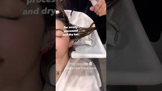 Kerastase treatment hair spa day damaged hair haircare kerastase damagedhair haircareroutine [upl. by Peedsaj]