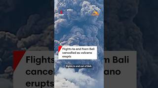 Flights to and from Bali cancelled as volcano erupts [upl. by Anneis724]