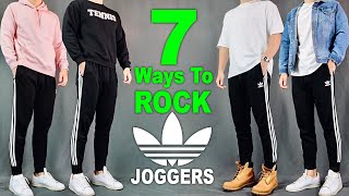 7 Ways To ROCK Adidas Joggers  Men’s Outfit Ideas [upl. by Nasar]