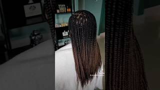 BOX BRAIDS ON SUPER SHORT HAIR  BRAIDING TWA hairstyles boxbraids braidingtwa [upl. by Chui]