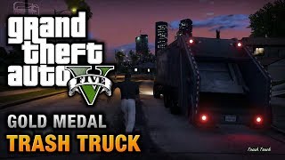 GTA 5  Mission 37  Trash Truck 100 Gold Medal Walkthrough [upl. by Nauquf331]