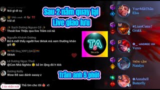 Trâm anh cầm natalya live giao lưu cùng top yue tiktok  natalya liên quân [upl. by Ozner]