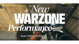 New Warzone Performance with Custom Settings using FSR 3 Quality RX 6600 RYZEN 5600X 32GB RAM [upl. by Nirtiak462]