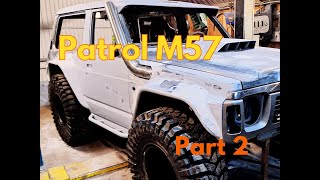 part 2 Nissan Patrol GQ widebody build ✅️ Nissan Y60 BMW M57 powered‼️offroad [upl. by Irafat]