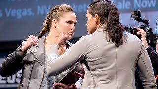 Ronda Rousey vs Amanda Nunes UFC 207 Staredown Video [upl. by Trixy842]