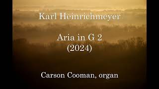 Karl Heinrichmeyer — Aria in G 2 2024 for organ [upl. by Duquette880]