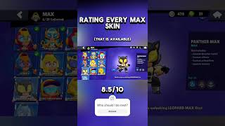 Ranking every Max skin brawlstars maxbrawlstars angelsvsdemons fypシ゚viral capcut [upl. by Maddis]