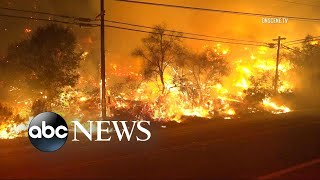 Deadly California wildfire forces thousands to flee [upl. by Lourdes977]