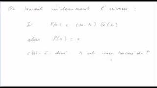 factorisation des polynômes théorème de Descartes [upl. by Loats]