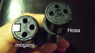 Mogami VS Hosa Microphone Cables with Shure SM57 [upl. by Aylatan433]