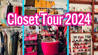 Closet Tour 2024👗🤩Lets Tour my Spare Room to Closet👗🤩Closet Revamp new closet [upl. by Oiramat]