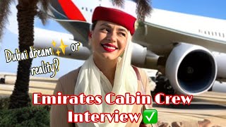 How to pass Emirates Cabin Crew Interview  My experience and tips for future flight attendants✈️ [upl. by Jessa]