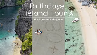 El Nido Palawan Vlog Part 2  Birthdays  Island Tour A Seven Commandos Big Lagoon Secret Beach [upl. by Alberic]