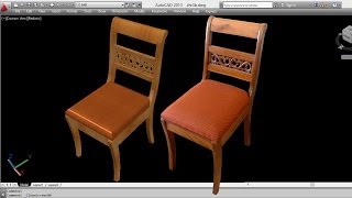 AUTOCAD 3D CHAIR  3D CHAIR [upl. by Hsirk]