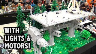 Huge LEGO Endor Base from Star Wars Return of the Jedi [upl. by Nauaj441]