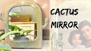 Mirror art 🪞 Step by step tutorial for biginners 😱 papermache [upl. by Ruenhs336]