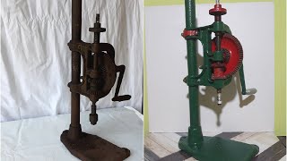 Antique cast Iron Drill Restoration [upl. by Lais205]